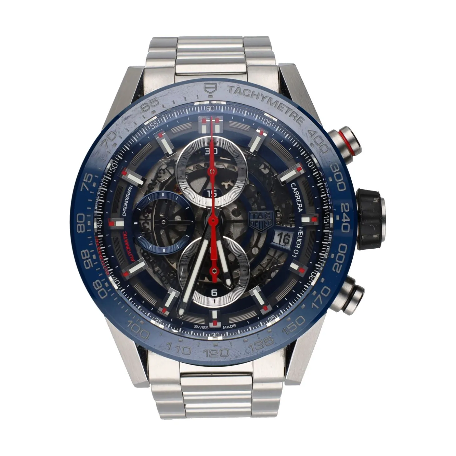 TAG HEUER Carrera cal. Heuer 01 acero esqueleto 43mm.