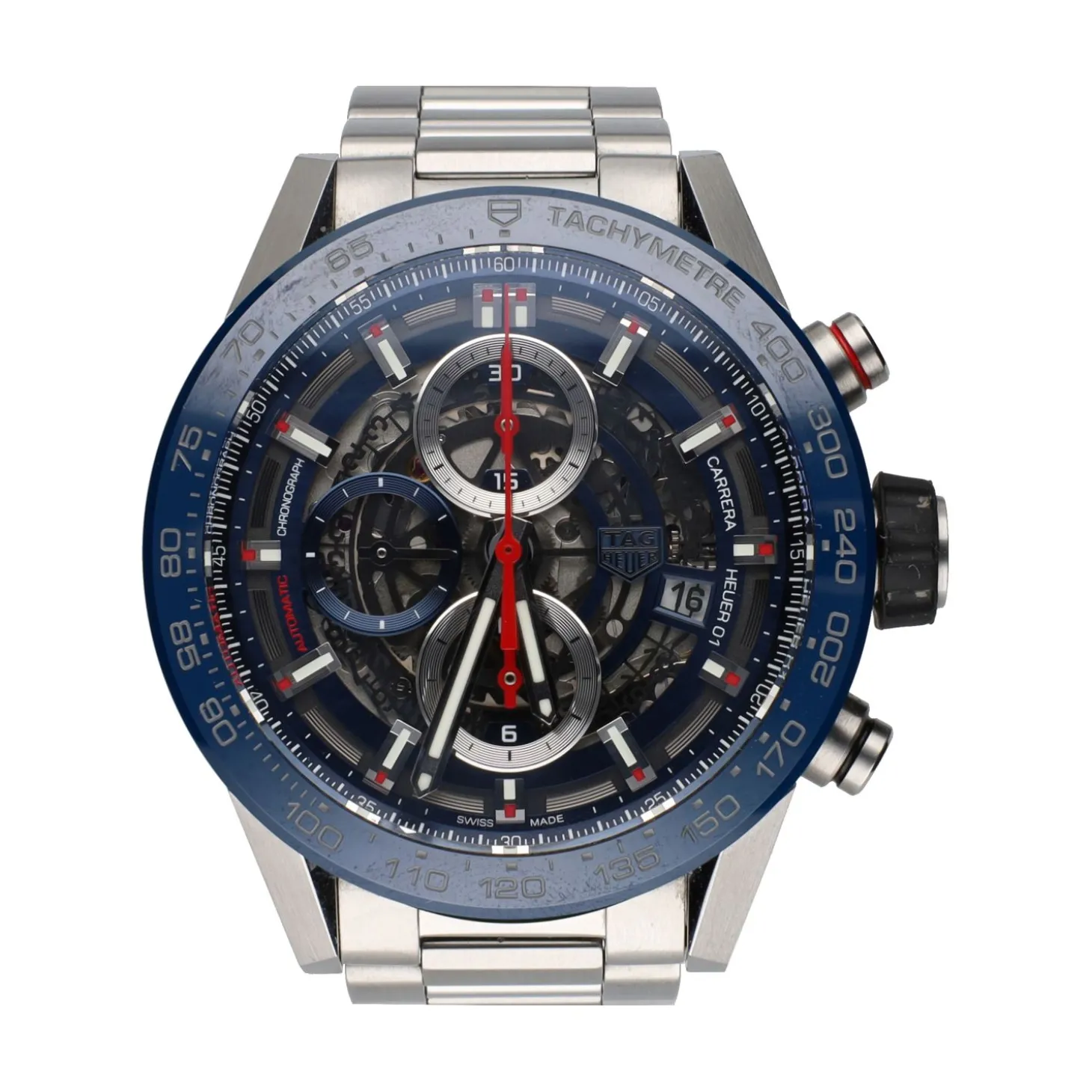 TAG HEUER Carrera cal. Heuer 01 acero esqueleto 43mm.