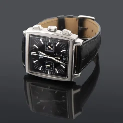 TAG HEUER Monaco chorno acero.