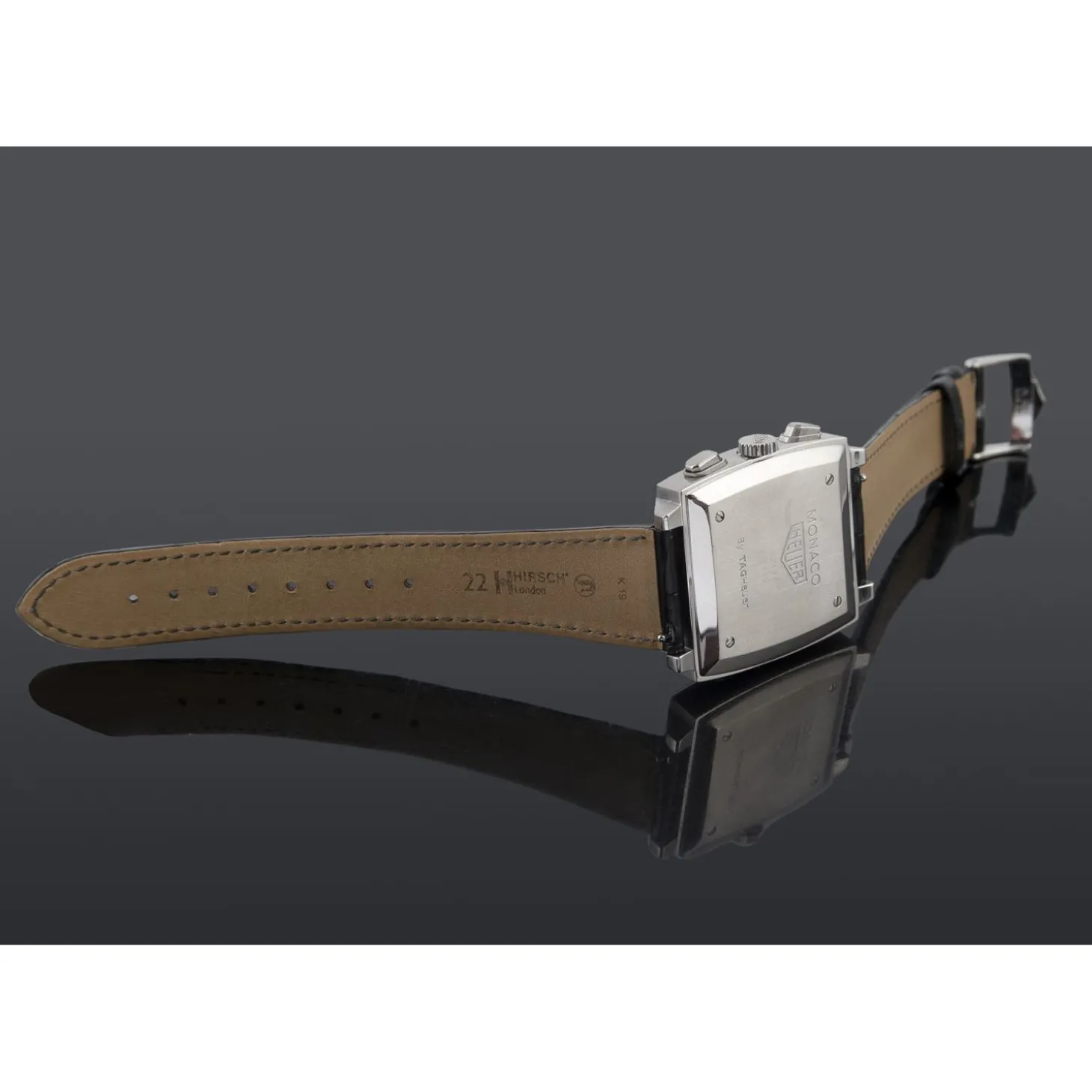 TAG HEUER Monaco chorno acero.